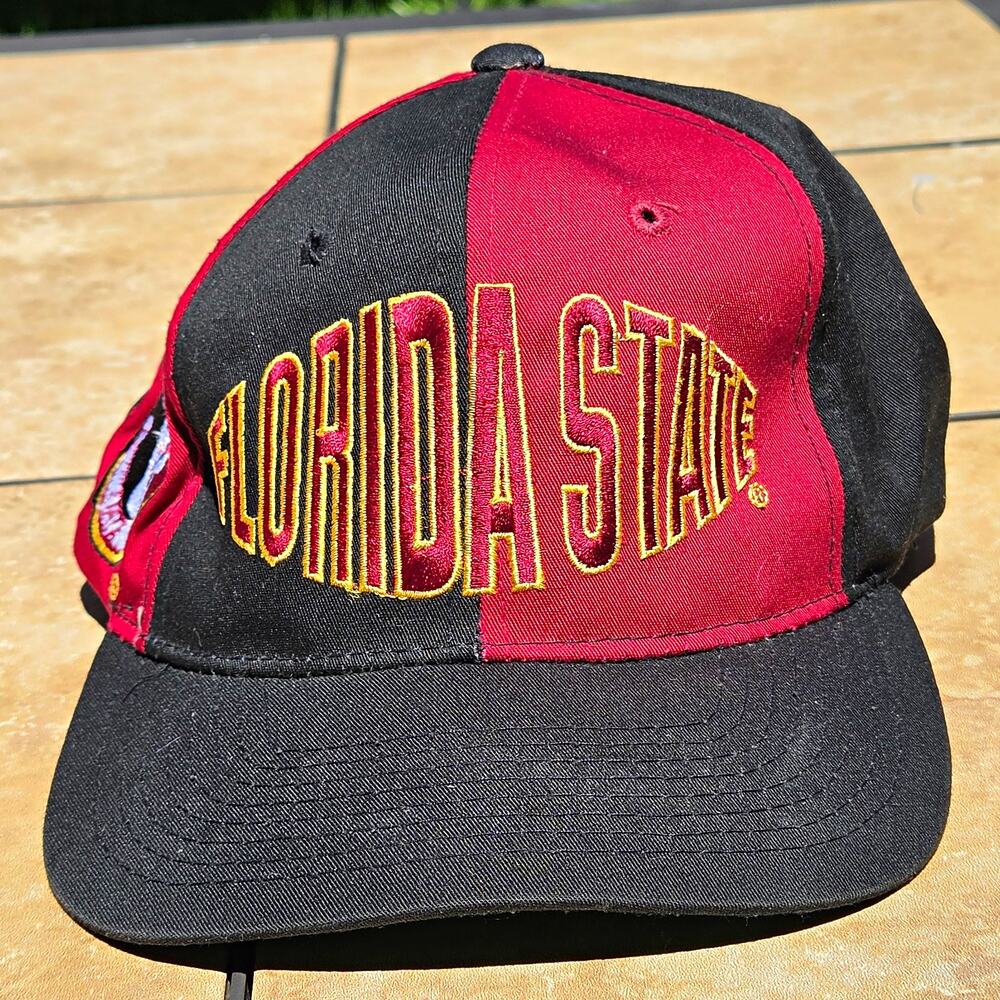 Vintage 90s Florida State Seminoles Headway Snapback Hat Cap FSU Garnet NCAA